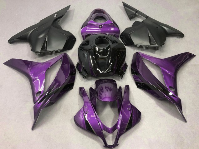 2009-2012 Honda CBR600RR Motorcycle Fairings - Purple Glossy Black OEM Style Canada