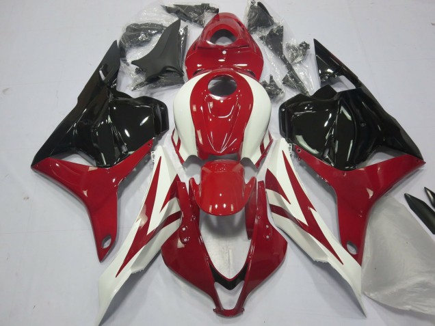 2009-2012 Honda CBR600RR Motorcycle Fairings - White Red Glossy Black OEM Style Canada