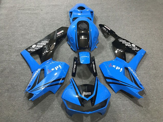 2013-2023 Honda CBR600RR Motorcycle Fairings - Blue Glossy Black Canada