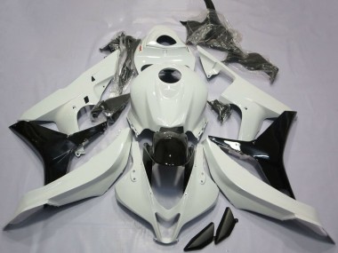 2007-2008 Honda CBR600RR Motorcycle Fairings - White Glossy Black Canada