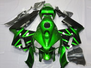 2005-2006 Honda CBR600RR Motorcycle Fairings - Green Black Canada