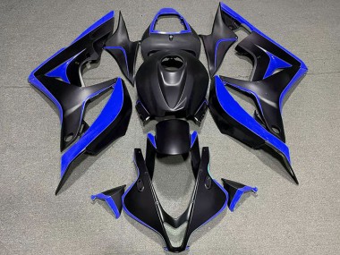2007-2008 Honda CBR600RR Motorcycle Fairings - Blue Matte Black Canada