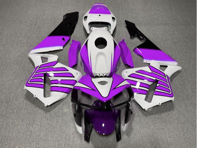 2005-2006 Honda CBR600RR Motorcycle Fairings - Purple and White Wings Canada