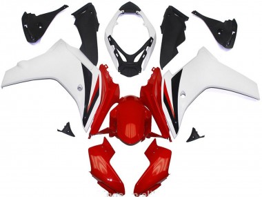 2011-2013 Honda CBR600F Abs Motorcycle Fairings - White Red Glossy Black Canada