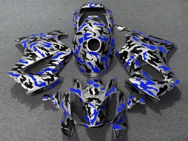 2002-2013 Honda VFR 800 Motorcycle Fairings - Blue Camouflage Canada