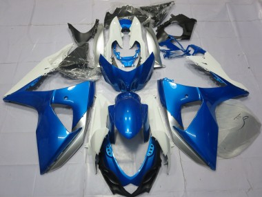 2009-2016 Suzuki GSXR 1000 Motorcycle Fairings - Blue White Canada
