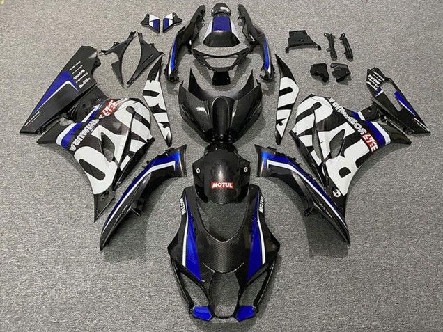 2017-2025 Suzuki GSXR 1000 Motorcycle Fairings - Carbon Fiber Style Blue Canada