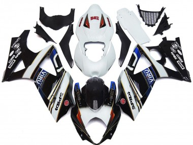 2007-2008 Suzuki GSXR 1000 Motorcycle Fairings - White Blue Red Black Viru Canada