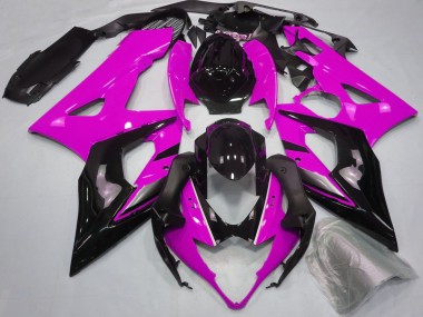 2005-2006 Suzuki GSXR 1000 Motorcycle Fairings - Pink Glossy Black Canada