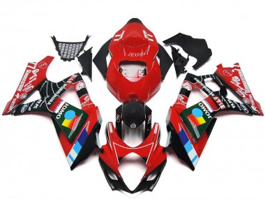 2007-2008 Suzuki GSXR 1000 Motorcycle Fairings - Red Black Blue White Yellow Canada