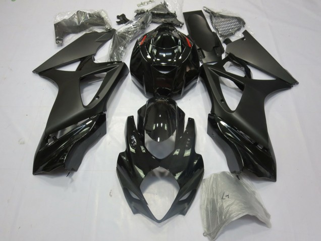 2007-2008 Suzuki GSXR 1000 Motorcycle Fairings - Glossy Black Matte Black Canada