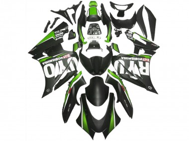 2017-2025 Suzuki GSXR 1000 Motorcycle Fairings - Matte Black Green Canada