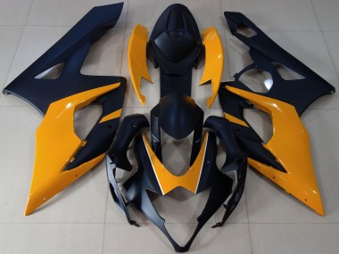 2005-2006 Suzuki GSXR 1000 Motorcycle Fairings - Matte Black Light Orange Canada