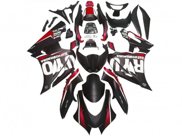 2017-2025 Suzuki GSXR 1000 Abs Motorcycle Fairings - Matte Black Red Canada