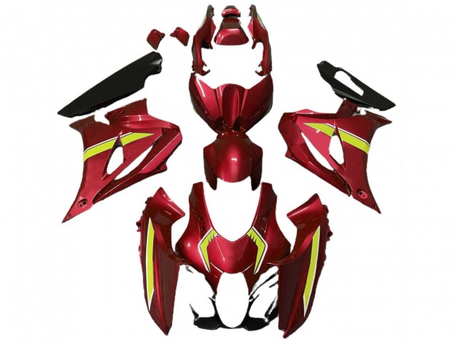 2017-2025 Suzuki GSXR 1000 Motorcycle Fairings - Red Yellow Style Canada