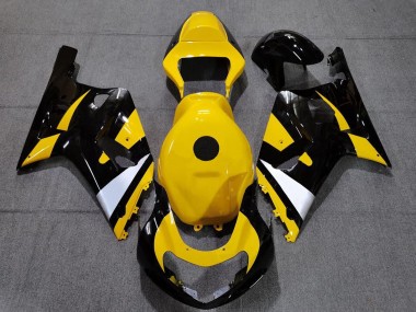 2001-2003 Suzuki GSXR 600 / GSXR 750 Motorcycle Fairings - Yellow White Glossy Black Canada