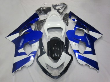 2004-2005 Suzuki GSXR 600 / GSXR 750 Motorcycle Fairings - White Blue Black OEM Style Canada