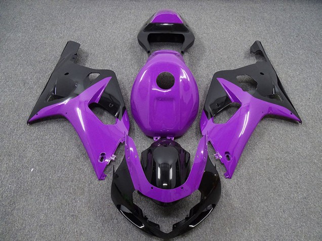 2001-2003 Suzuki GSXR 600 / GSXR 750 Motorcycle Fairings - Purple Glossy Black Canada