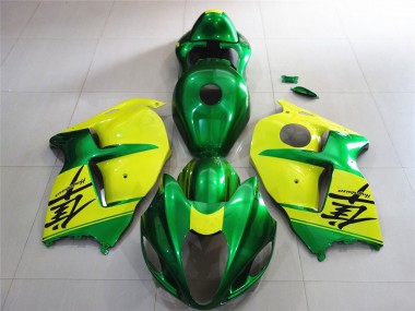 1996-2007 Suzuki GSXR 1300 Motorcycle Fairings - Green and Yellow Canada