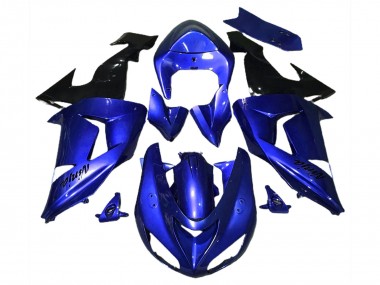 2006-2007 Kawasaki ZX10R Motorcycle Fairings - Blue Black Canada