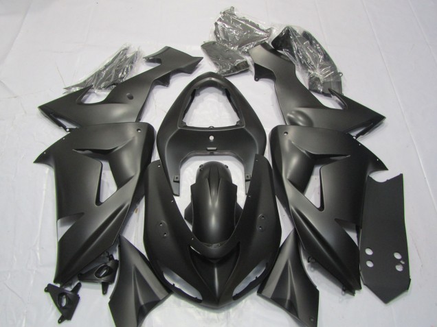 2006-2007 Kawasaki ZX10R Motorcycle Fairings - Matte Black Canada