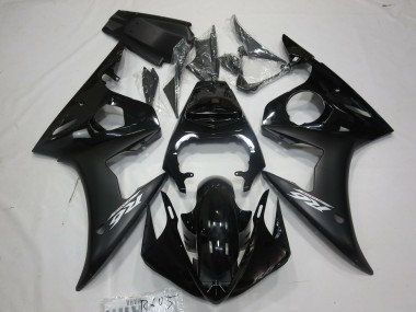 2005 Yamaha R6 Motorcycle Fairings - Glossy Black Matte Black White Canada