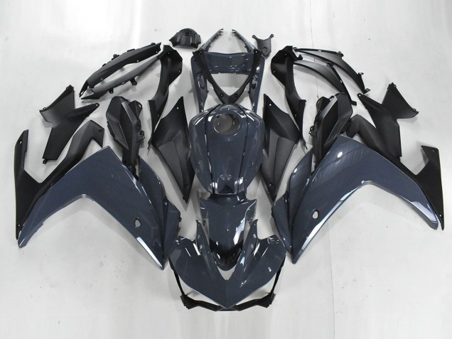 2015-2018 Yamaha YZF R3/R25 Motorcycle Fairings - Dark Grey Matte Black Canada