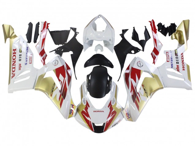 2020-2023 Honda CBR1000RR-R Motorcycle Fairings - White Red Gold Motul HRC Canada