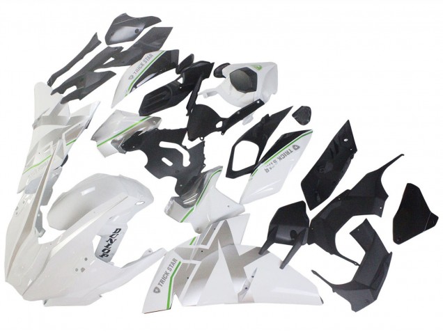 2015-2022 Kawasaki Ninja H2 Motorcycle Fairings - White Silver Green Canada