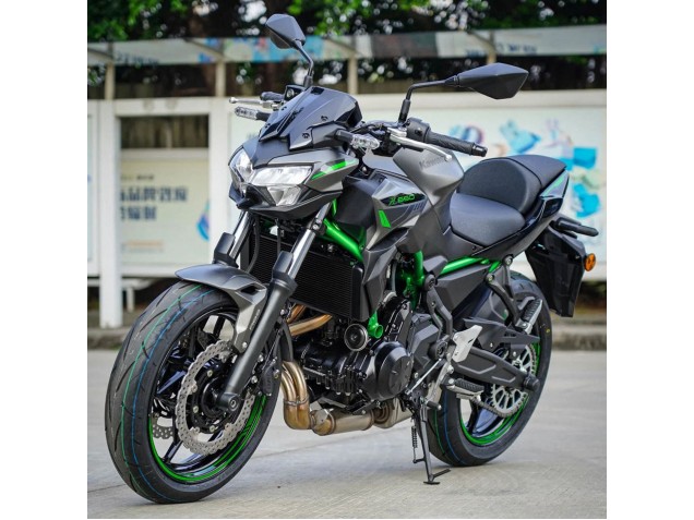 2020-2025 Kawasaki Ninja Z650 Motorcycle Fairings - Black Green Canada