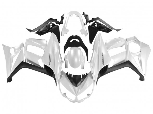 2010-2016 Kawasaki Z1000SX Motorcycle Fairings - Pearl White Black Canada