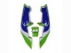 1989-1990 Kawasaki ZXR250 Motorcycle Fairings - Green White Blue Canada