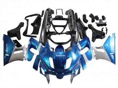 1998-2003 Kawasaki ZZR600 Motorcycle Fairings - Blue Silver Black Canada