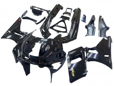 1998-2003 Kawasaki ZZR600 Motorcycle Fairings - Glossy Black Gold Ninja Canada