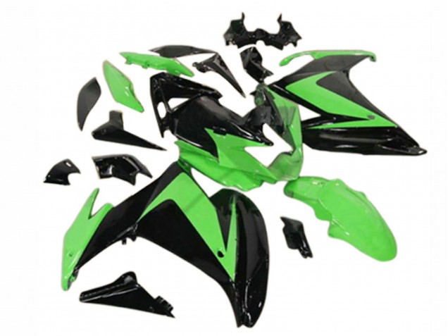 2009-2015 Yamaha FZ6R Motorcycle Fairings - Glossy Black Green Canada