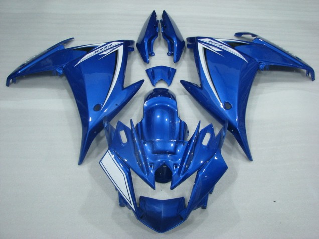 2009-2015 Yamaha FZ6R Motorcycle Fairings - Blue White Canada