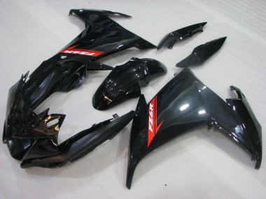 2009-2015 Yamaha FZ6R Motorcycle Fairings - Glossy Black Red Canada