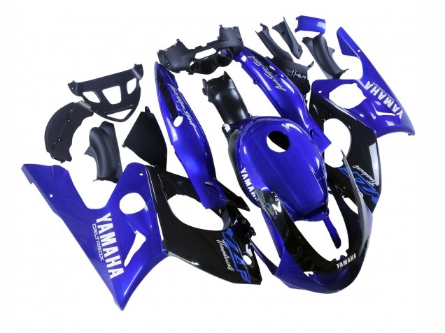 1996-2007 Yamaha YZF600R Thundercat Motorcycle Fairings - Blue Glossy Black Canada