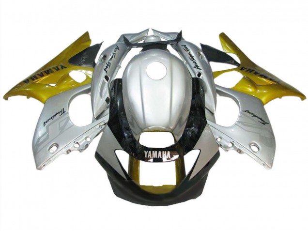 1996-2007 Yamaha YZF600R Thundercat Motorcycle Fairing - Silver Gold Glossy Black Canada