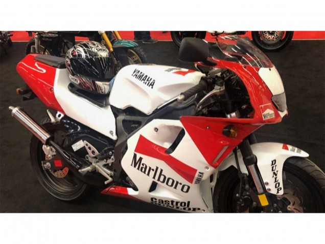 1991-1994 Yamaha TZR250 3XV Motorcycle Fairings - White Red Marlboro Castrol Dunlop Canada