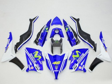 2012-2014 Yamaha TMAX530 Motorcycle Fairings - Blue Black White ENEOS MoviStar Yamalube 46 Canada