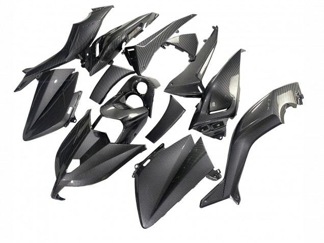 2012-2014 Yamaha TMAX530 Motorcycle Fairings - Black Carbon Fiber Canada