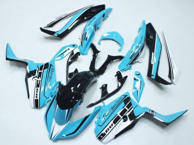 2017-2021 Yamaha XMAX300 Motorcycle Fairings - Sky Blue Glossy Black Canada