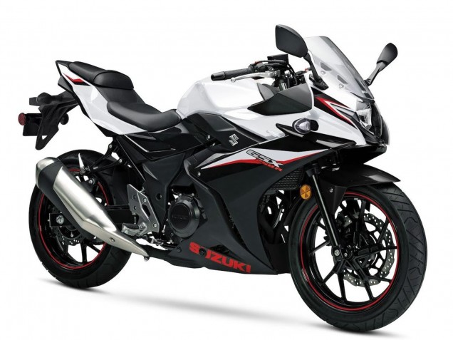2017-2020 Suzuki GSX250R Motorcycle Fairing - White Black Canada