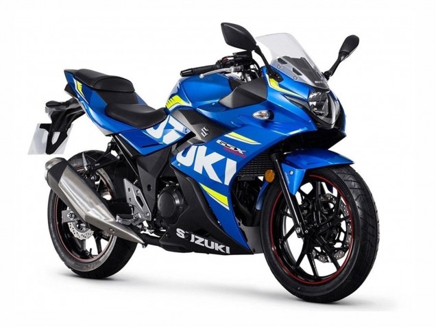 2017-2020 Suzuki GSX250R Motorcycle Fairings - Blue Yellow Canada
