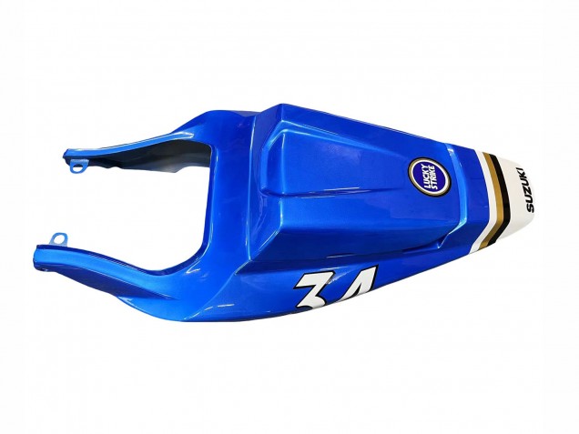 2003-2013 Suzuki SV650 Motorcycle Fairings - White Blue Lucky Strike Motul Canada