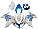 2003-2013 Suzuki SV650 Motorcycle Fairings - White Blue Lucky Strike Motul Canada