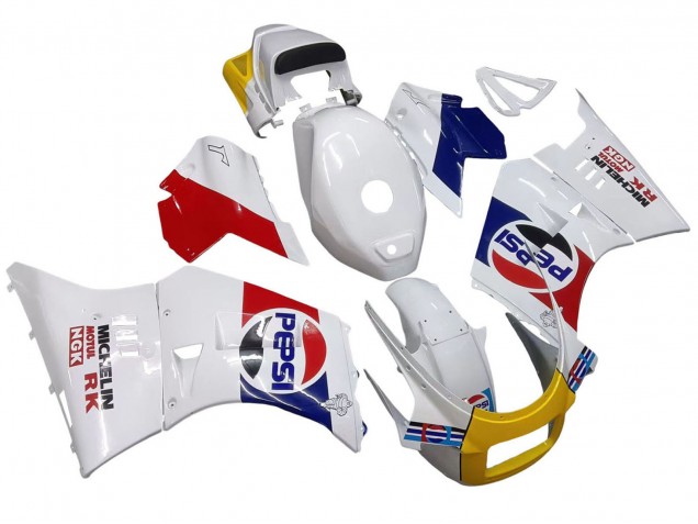 1984-1987 Suzuki RG400 RG500 RG400/500 Motorcycle Fairings - White Red Blue Yellow Motul Michelin Pepsi Canada