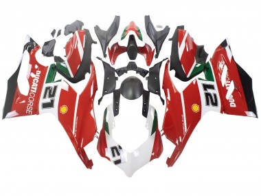 2020-2024 Ducati Panigale V2 Motorcycle Fairings - White Red Green Matte Black Corse 21 Canada