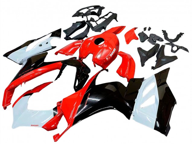 2020-2024 Ducati Panigale V2 Motorcycle Fairing Kits - White Red Glossy Black Canada